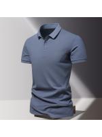 Polo de manga corta para hombre, Camiseta de algodón 100%, transpirable, informal, con solapa, de alta calidad, a la moda, novedad de verano - details 5
