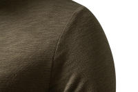Camiseta de manga larga para hombre, Camisa de algodón con botones y cuello Henley, informal, de Color sólido, a la moda, transpirable, para uso diario - details 18