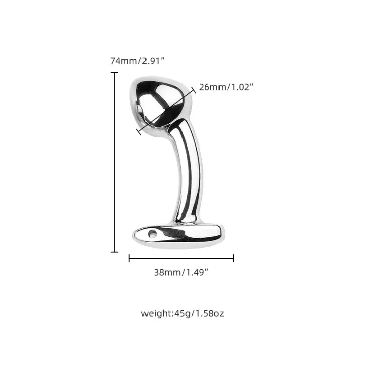 Juguetes sexuales anales de Metal para hombres y mujeres, productos sexuales para adultos, tapón Anal de acero inoxidable, consolador Anal, S/M/L - 1