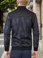 Chaqueta de Béisbol Suelta y Delgada con Cuello Alto Moda de Negocios Casual para Hombres - details 9