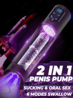Bomba de pene eléctrica, Juguetes sexuales para hombres, extensión de pene automática IPX7, bomba de agua para pene, agrandamiento de pene, erección de pene, tren de pene - details 2