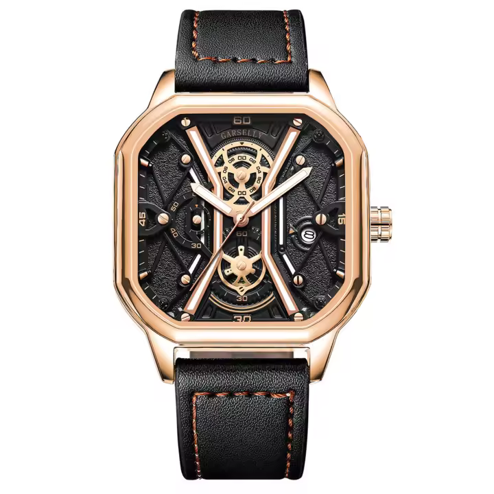 POEDAGAR Nuevo reloj multifunción para hombre súper brillante reloj de cuarzo - 1