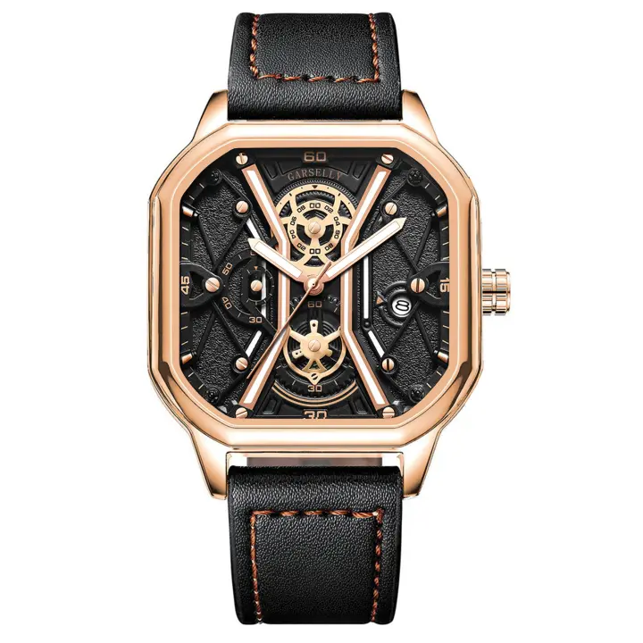 POEDAGAR Nuevo reloj multifunción para hombre súper brillante reloj de cuarzo - 1