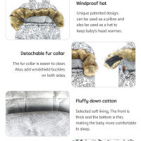PANGDUBE-saco de dormir Universal para cochecito de bebé, saco de invierno a prueba de viento - details 11