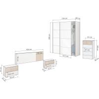 Armario Reversible Nitza Blanco Artik y Natur Medidas 190cm x 187cm x 40cm - details 30