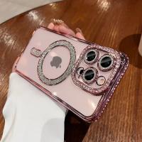Funda Transparente de Diamante para iPhone Carga Inalámbrica Magnética Accesorios de Electrónica - details 22