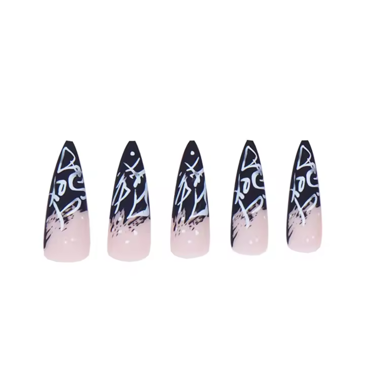 Uñas postizas de cobertura total, 24 piezas, textura lisa no granulada, regalo perfecto para esposa y hermana - 1