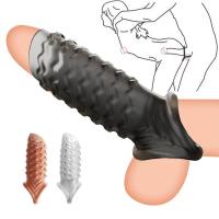 Leten-funda extensible reutilizable para eyaculación retardada, extensión anticonceptiva, consolador de punto G, juguete sexual para hombres, sin vibrador - details 0