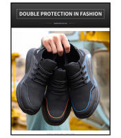 Zapatillas de trabajo transpirables con punta de hierro para hombre, zapatos de seguridad antideslizantes, antigolpes, ligeros, Verano - details 9