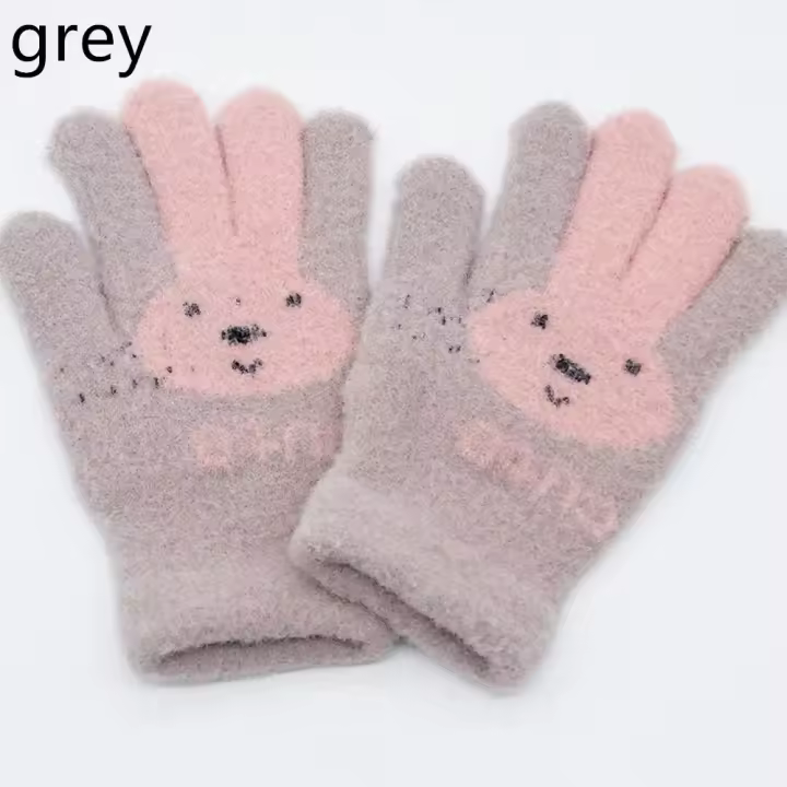 Guantes Tejidos para Niños Cálido Invierno, Dibujos Animados Suaves, Adecuados para Niños de 3 a 10 Años - 1