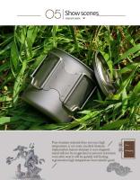 Tiartisan - Taza de agua de titanio ultraligera portátil para exteriores, villa de camping, picnic, mango plegable, taza de té cubierta, 420 ml - details 8