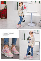 Zapatos deportivos para niñas, zapatillas de correr para niños, malla de aire transpirable rosa, corazón, zapatillas dulces, zapatos casuales con gancho y bucle para niños - details 10
