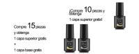 ROSALIND-botella de cristal de 15ml, Gel de uñas de Color puro brillante para diseño de uñas, lámpara LED/UV, esmalte de uñas de Gel de larga duración - details 0