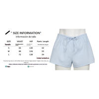 BUNO-Pantalones cortos informales con estampado de rayas para mujer, cintura elástica, parte inferior con botones, pantalones cortos básicos sueltos Y2K elegantes Pantalones cortos holgados e informales con detalles de botones para mujer - details 4