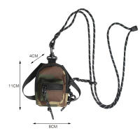 Mini bolso colgante de moda para mujeres y hombres, correa ajustable, bolso pequeño para dinero, tarjetas, dinero - details 1