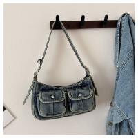 Bolso de mano de moda, bolso vaquero Retro, bolso cruzado para axila, bolso de hombro para chica picante, bolso para axila, bolso de tela Y2K, ropa de calle - details 9