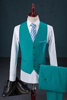 M-6XL de lujo a la moda de gama alta de Color sólido para hombre, traje informal de negocios oficial, chaleco para novio, vestido de boda, abrigo de cintura para fiesta - details 6
