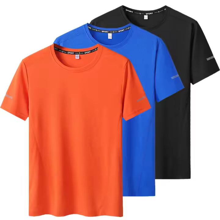 Camiseta Deportiva de Verano de 3 Piezas para Hombre Talla Grande 6XL/7XL Secado Rápido - 1