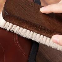 Cepillo de lana suave para zapatos, mango de madera multifuncional, cepillo para pulir zapatos, limpiador de botas, cuidado del cuero, cepillo de limpieza de zapatos, Interior del coche - details 4