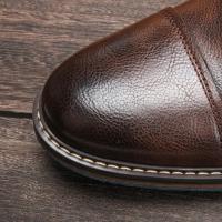 Cómodas botas de cuero para hombre,Botas para hombre,Primavera y Otoño 2025 Nuevo Tamaño 39-45 - details 9