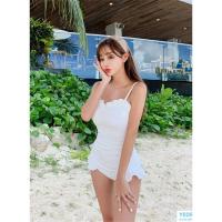 Nuevo traje de baño coreano Sexy de realce de una pieza, vestido recortado, traje de baño para mujer, traje de baño bonito - details 15
