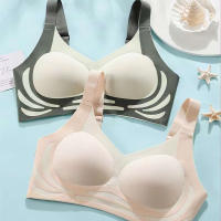 Sujetador Sin Costuras Para Mujer Talla Grande Con Pecho Pequeño Push-up Deporte Yoga Sin Borde Suave Soporte Bra Asa Ajustable - details 1