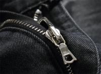 Pantalones vaqueros negros retro con agujeros para hombre, pantalones ajustados elásticos de moda, pantalones versátiles para hombre - details 8