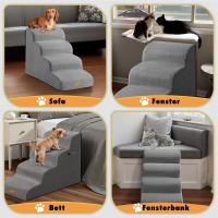 Escalones Gimars para Perros Extra Anchos y Estables de Espuma de Alta Densidad 30D para Sofá, Camas Altas, Escalera para Mascotas Adecuada para Perros pequeños y medianos, Escalones Antideslizantes - details 2