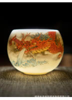 Taza de cerámica individual de maestro de Jade gordo de oveja, juego de Kung Fu grande de porcelana blanca para el hogar, tazón de té - details 11