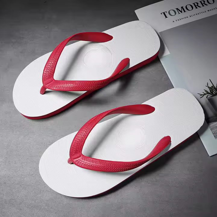 Chanclas retro de verano, nuevas zapatillas antideslizantes, sencillas para apretar los pies, zapatillas frescas para el hogar, zapatos para exteriores. - 1
