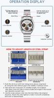 Reloj de Pulsera de Acero Inoxidable de Moda Diseño Inspirado en Monstruos Panda - details 6