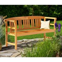 Banco de Jardín Rose Madera Eucalípto Exteriores 158x43x82cm Certif. FSC ®   Patio de 3 Plazas - details 1
