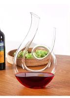 Separador de vino creativo en espiral de cisne de cristal de alta calidad, botella de champán para bar en casa, 1500ml - details 6
