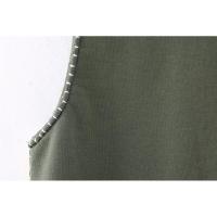 BUNO-Chaleco bordado de cuerda vintage para mujer, chaleco informal. - details 15