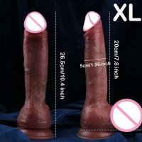 Dildo de Piel Suave y Sensual Gran Tamaño, Sensación Realista, Ventosa para Masturbación Femenina - details 1