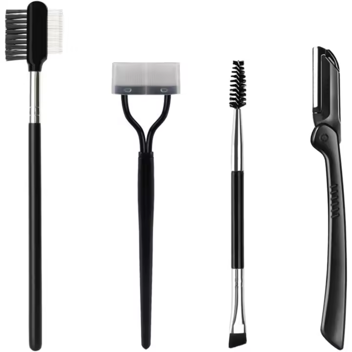Cepillos de Cejas, Afeitadora de Pestañas, pelador Separador de Pestañas, 4 Piezas - 1
