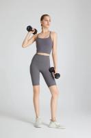 Pantalones cortos de yoga de cintura alta para mujer, secado rápido, levantamiento de cadera, fitness, correr, ciclismo, pantalones cortos cómodos transpirables de secado rápido - details 6