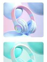 Auriculares inalámbricos Bluetooth 5,3 estéreo envolvente con micrófono para niños, auriculares cómodos y saludables, tarjeta TF, luz RGB colorida y bonita - details 17
