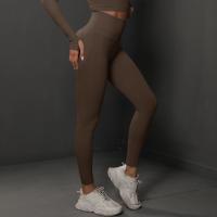Leggings Deportivos Sin Costuras de Cintura Alta Pantalones de Gimnasio de Nylon para Mujeres - details 8