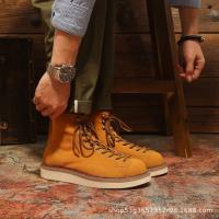 Zapatos de cuero de vaca puro de gama alta estilo casual de herramientas zapatos de tablero de caña alta - details 18