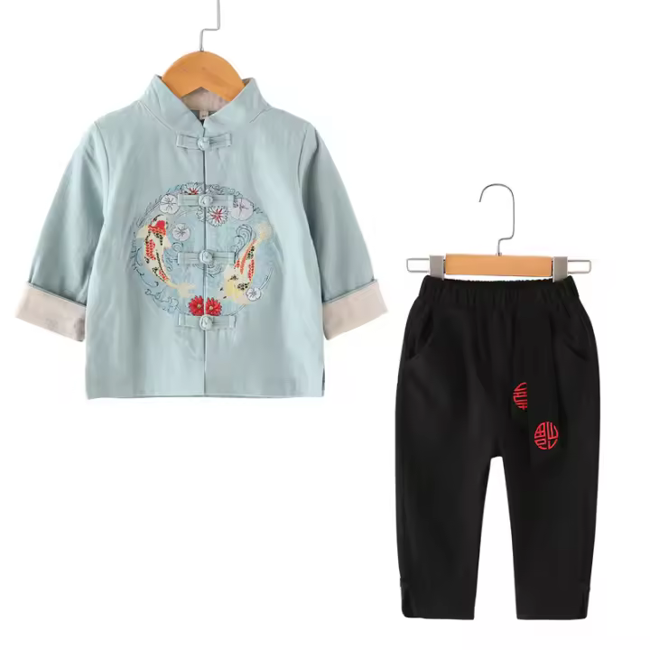Ropa para niños Disfraces de Año Nuevo Traje Tang - 1