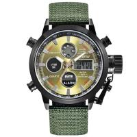 Reloj de Diseñador de Doble Tiempo Leten Reloj de Cronómetro Multifuncional con Banda de Nylon de Moda Reloj de Alarma para Hombres de Marca Grande - details 14