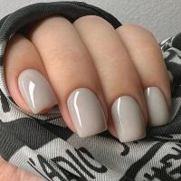 Arte de Uñas de Moda en Gris Leche Conjunto Completo de 24 Piezas para Mujeres - details 0