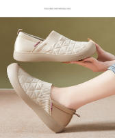 Zapatos planos casuales sin cordones para mujer, suela suave, zapatos para caminar cómodos y versátiles - details 1