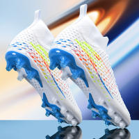 Botas de fútbol profesionales para hombre, zapatos de fútbol de Punta larga, zapatos de fútbol de tobillo alto para exteriores, zapatos de entrenamiento para niños - details 10
