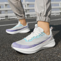 Zapatillas para correr, zapatillas deportivas, absorción de golpes de carreras, zapatillas ultraligeras para correr, niños y adolescentes, estudiantes, carreras de tablero de carbono, transpirables, superficie de malla tejida con mosca - details 17