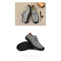 Nuevos zapatos planos casuales para hombres, zapatos de cuero genuino hechos a mano para hombres, mocasines cómodos, mocasines transpirables, zapatillas de deporte para hombres al aire libre - details 22