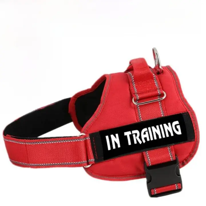 Arnés de control Chaleco DE ALTO Servicio, collar con parches extraíbles, Terapia Emocional EA para Perros, NO PET XXL XL L M - 1