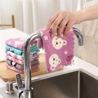 Paño de limpieza suave, suministros de cocina para pañuelo de baño, toallas de mano de secado rápido, paños de cocina, trapos para platos - details 5