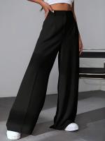 Pantalones de vestir clásicos nuevos en pantalones femeninos de pierna recta cómodos pantalones de mujer de cintura alta sólidos calientes - details 11